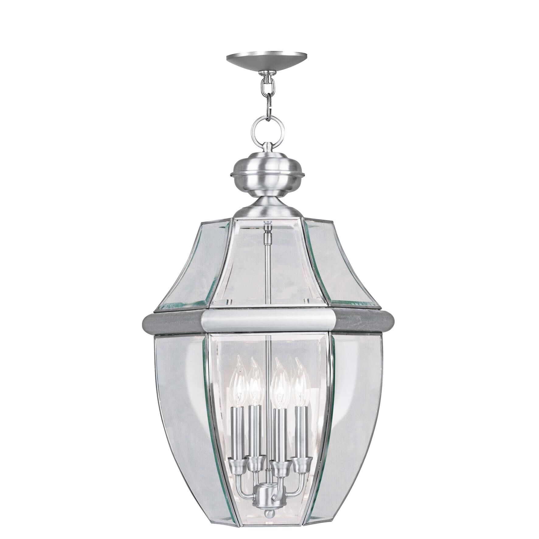 Monterey 25 Inch Tall 4 Light Outdoor Hanging Lantern by Livex Lighting